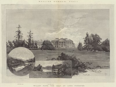 English Homes, Willey Park, sídlo lorda Forestera od Charles Auguste Loye