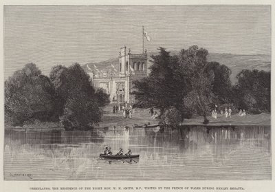 Grónsko, sídlo ctihodného W. H. Smitha, poslance, navštívil princ z Walesu během Henley Regatty od Charles Auguste Loye