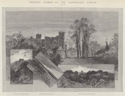 Hrad Hawarden od Charles Auguste Loye
