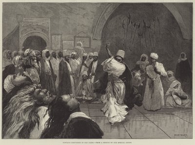 Vyjící derviši ve Staré Káhiře od Charles Auguste Loye