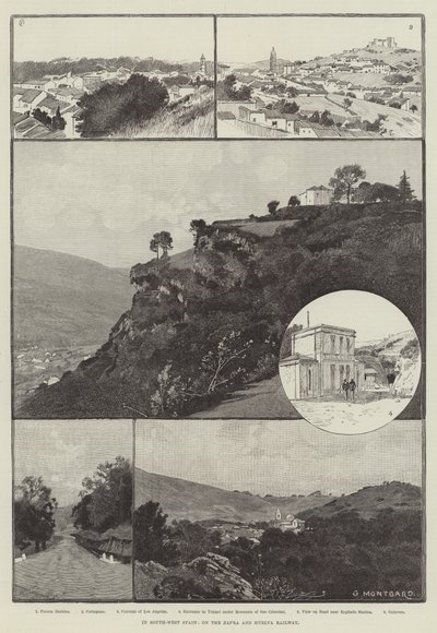 V jihozápadním Španělsku, na železnici Zafra a Huelva od Charles Auguste Loye