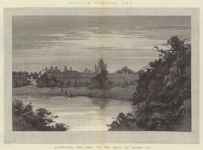 Knowsley, sídlo hraběte z Derby, KG od Charles Auguste Loye