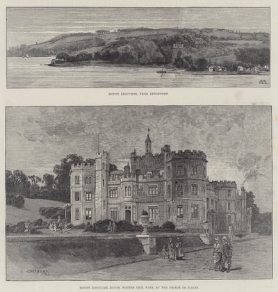 Dům Mount Edgcumbe od Charles Auguste Loye