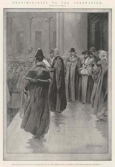 Přípravy ke korunovaci od Charles Auguste Loye