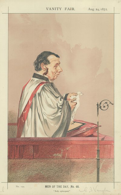 Rev Charles John Vaughan od Charles Auguste Loye