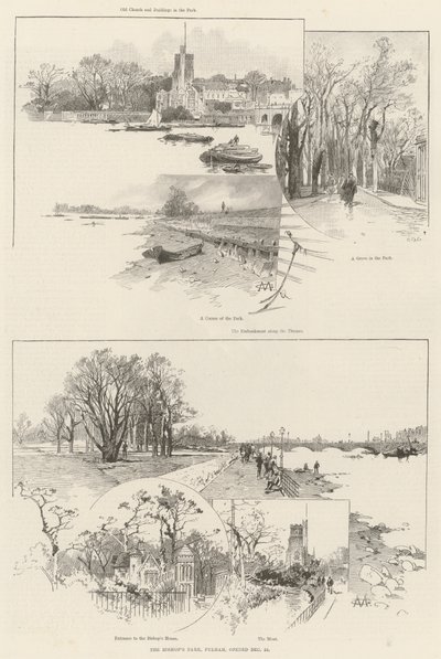 Biskupský park ve Fulhamu byl otevřen 22. prosince od Charles Auguste Loye