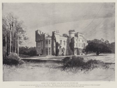 Život Williama Ewarta Gladstona, další pohled na hrad Hawarden, oblíbený domov pana Gladstona od Charles Auguste Loye