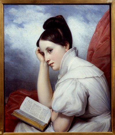 Světlo na čtení Malba Charlese Auguste Steubena (1788-1856) 1829 Nantes, Musee des Beaux Arts od Charles Auguste Steuben