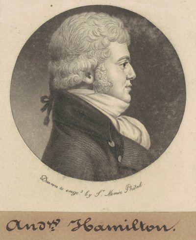 Andrew Hamilton od Charles B. J. Févret de Saint Mémin