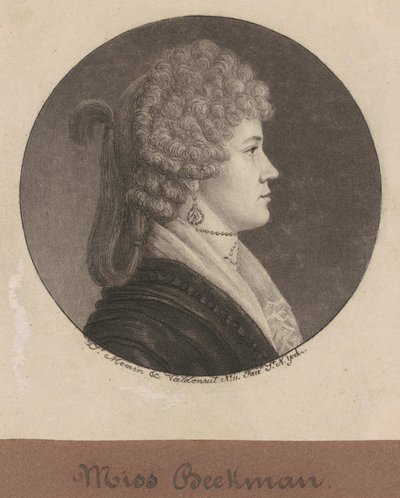 Ann Beekmanová od Charles B. J. Févret de Saint Mémin