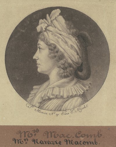 Christina Livingston Macomb od Charles B. J. Févret de Saint Mémin