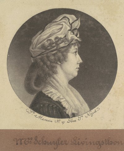 Eliza Barclay Livingston od Charles B. J. Févret de Saint Mémin