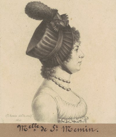 Étiennette-Charlotte-Adelaide Févret ze Saint-Mémin od Charles B. J. Févret de Saint Mémin