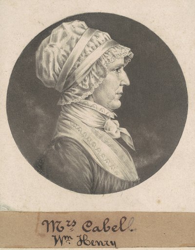 Hannah Carrington Cabell od Charles B. J. Févret de Saint Mémin