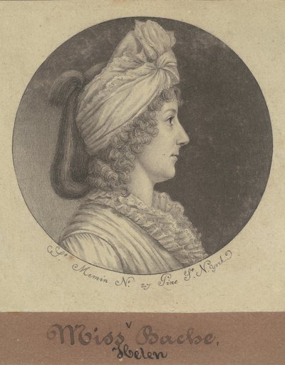 Helena Bachová od Charles B. J. Févret de Saint Mémin