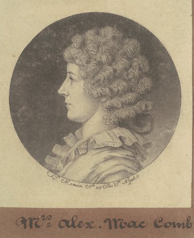 Janette Marshall Macomb od Charles B. J. Févret de Saint Mémin