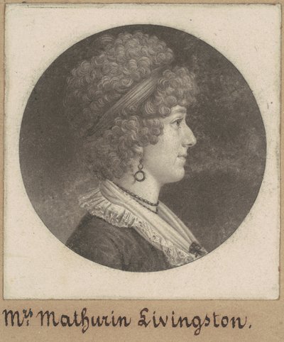 Margaret Lewis Livingston od Charles B. J. Févret de Saint Mémin