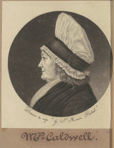 Martha Round Caldwell od Charles B. J. Févret de Saint Mémin