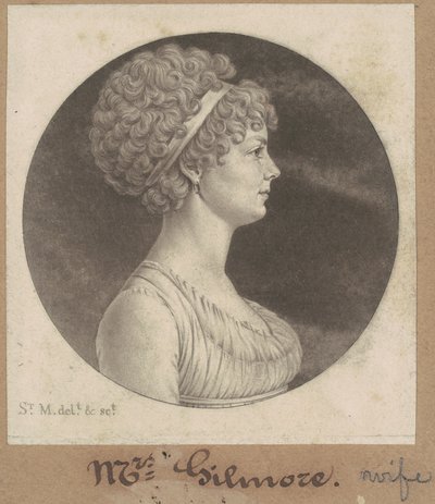 Mary Ann Smith Gilmorová od Charles B. J. Févret de Saint Mémin