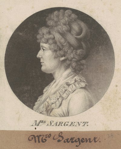 Mary Hawley Macintosh Williams Sargent od Charles B. J. Févret de Saint Mémin
