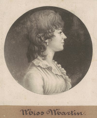 slečno Martinová od Charles B. J. Févret de Saint Mémin