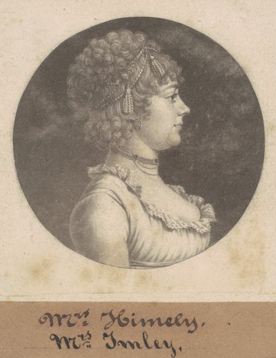 paní James Henderson Imlay od Charles B. J. Févret de Saint Mémin