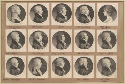 Sbírka portrétů Saint-Mémin, skupina 23 od Charles B. J. Févret de Saint Mémin