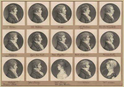 Sbírka portrétů Saint-Mémin, skupina 47 od Charles B. J. Févret de Saint Mémin