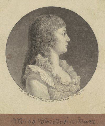Theodosia Burr od Charles B. J. Févret de Saint Mémin