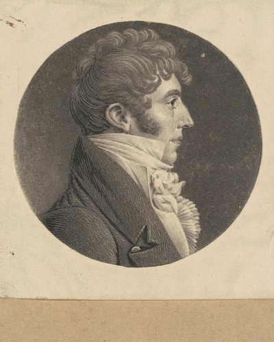 Neznámý muž od Charles B. J. Févret de Saint Mémin