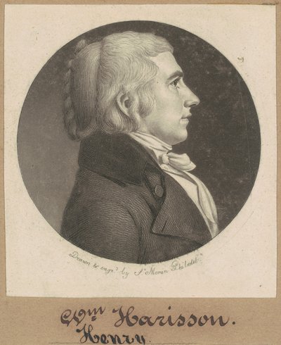 William Henry Harrison od Charles B. J. Févret de Saint Mémin
