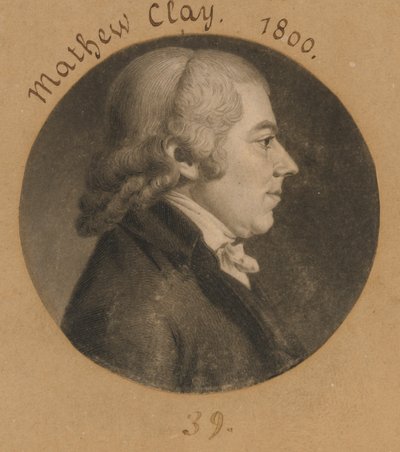 Matthew Clay od Charles Balthazar Julien Févret de Saint-Mémin