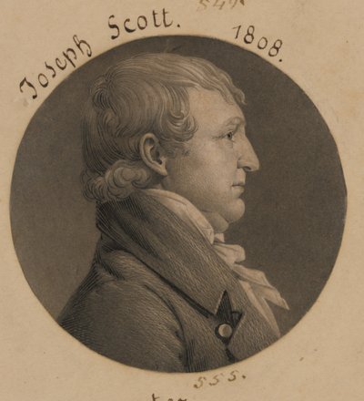 Pravděpodobně Hubbard Taylor nebo Joseph Scott od Charles Balthazar Julien Févret de Saint-Mémin