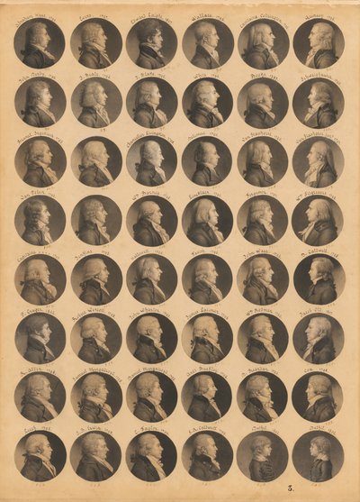 Saint-Mémin Folio 3 od Charles Balthazar Julien Févret de Saint-Mémin