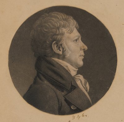 Neznámý muž od Charles Balthazar Julien Févret de Saint-Mémin