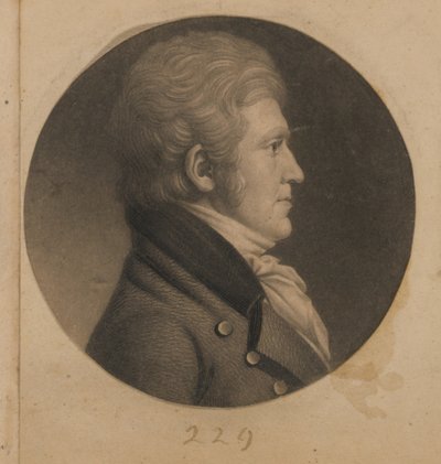 Neznámý muž od Charles Balthazar Julien Févret de Saint-Mémin