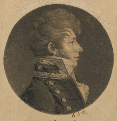 Neznámý muž od Charles Balthazar Julien Févret de Saint-Mémin
