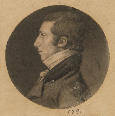 Neznámý muž od Charles Balthazar Julien Févret de Saint-Mémin