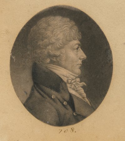 Neznámý muž od Charles Balthazar Julien Févret de Saint-Mémin