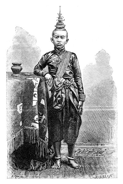 Cambojan, nejstarší syn Narodom, 1895. od Charles Barbant