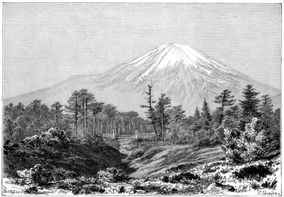 Mount Fuji, Japonsko, 1895. od Charles Barbant
