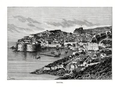 Ragusa, Sicílie, Itálie, 1879 od Charles Barbant