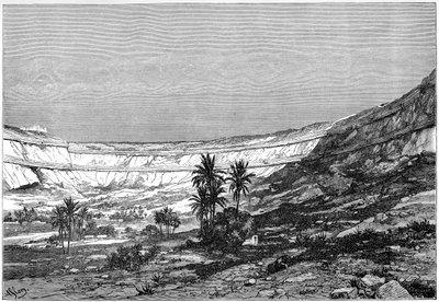 Cirque Kasr-el-jebel, Sýrie, c1890 od Charles Barbant