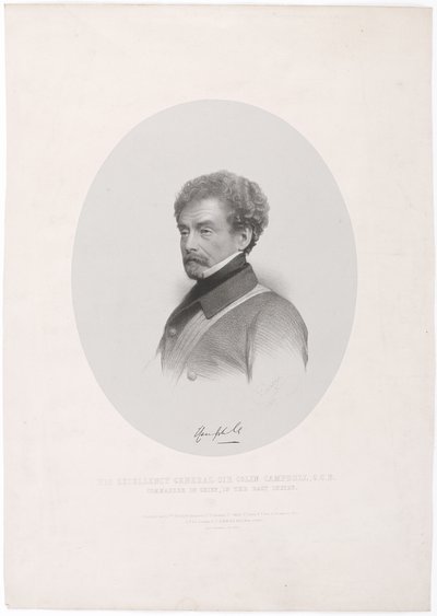 „Jeho Excelence generál Sir Colin Campbell vrchní velitel GCB ve Východní Indii“ od Charles Baugniet