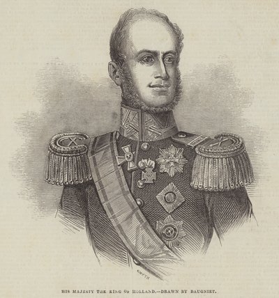 Jeho Veličenstvo král Holandska od Charles Baugniet