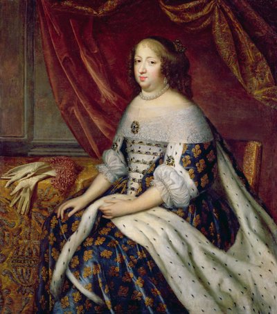 Portrét Anny Rakouské (1601-66) královny Francie od Charles Beaubrun