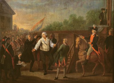 Ludvík XVI. (1754-93) na úpatí lešení, 21. ledna 1793 od Charles Benazech