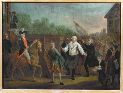 Ludvík XVI. u paty gilotiny, 21. ledna od Charles Benazech