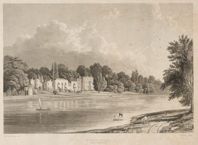 Popes Villa, Twickenham, 1828. od Charles Bentley
