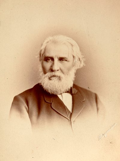 Ivan Turgenev, ruský autor, konec 19. století od Charles Bergamasco